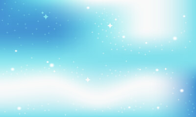 Sky blue abstract background with soft gradient, sparkles and dreamy light effect, ideal for modern design, digital art, and elegant backgrounds.