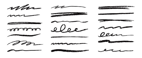 Line brush doodle stroke pencil pen sketch vector texture. Handwritten marker paint chalk paper cross, grunge draw emphasis. Scribble crayon pencil stroke doodle underline shape. Vector illustration