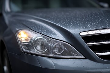 Automotive Radiator with Condensation – Close View