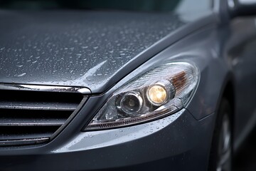 Automotive Radiator with Condensation – Close View