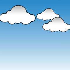 Clouds in the Blue Sky