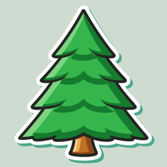 christmas tree vector illustration