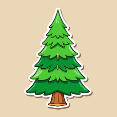 christmas tree vector illustration