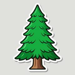 christmas tree vector illustration
