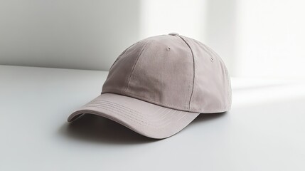 A baseball cap on a white background
