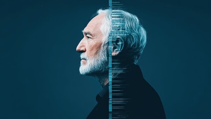 Senior Man Profile Portrait