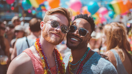 Vibrant Summer Festival: Celebrate Pride, Diversity, and Happiness with Colorful Fashion Outdoors