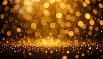 Vector Background with Golden Bokeh Falling Golden Sparks Dust Glitter and Blur Effect for Luxurious and Festive Design Projects








