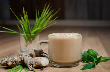 Traditional Herbal Drink with Lemongrass and Ginger