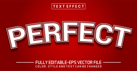 Perfect font Text effect editable