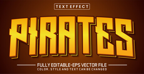 Pirates font Text effect editable