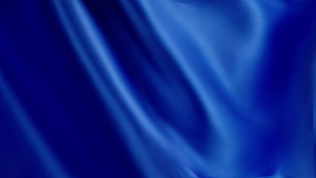 Elegant blue silk fabric flowing smooth texture luxurious background 
