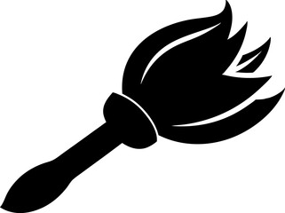 Sensory Brush Silhouette Vector Illustration 