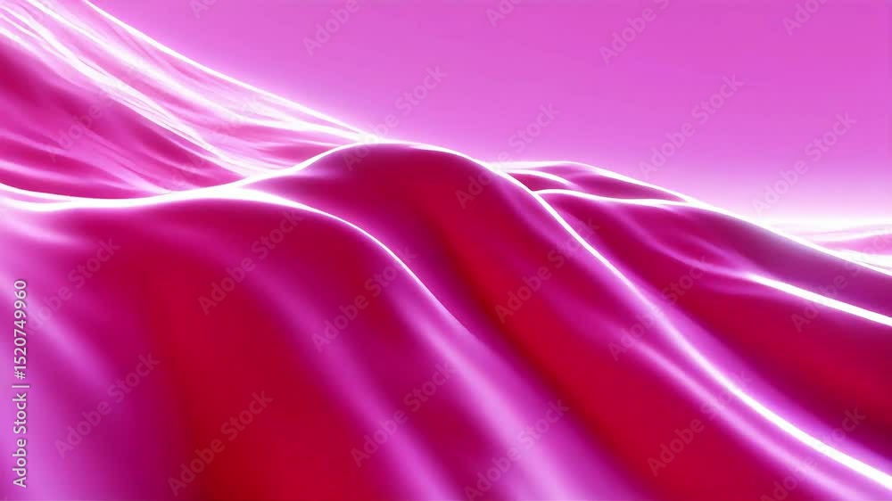 Poster abstract pink waves: dynamic fluid motion graphics