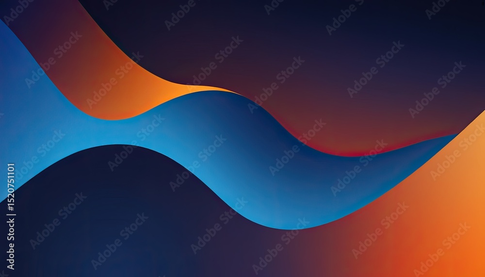 Poster abstract background vector with layer shape wave ornament concept 5