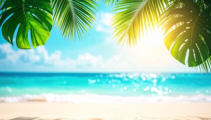 Obraz premium tropical beach background