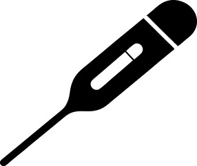Thermometer Probe Cover Silhouette Vector Illustration