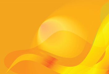 Abstract yellow background with wave element