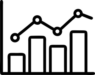 report vector outline icon on white or transparent background