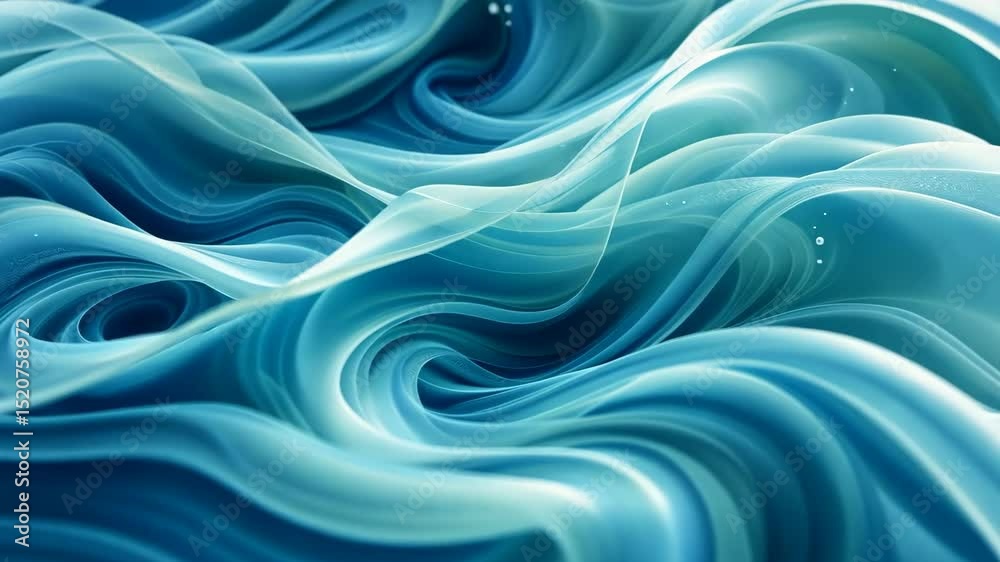 Poster abstract blue waves create a captivating and dynamic visual experience that flows gently.