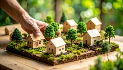 Miniature Eco-Friendly Housing Development Concept