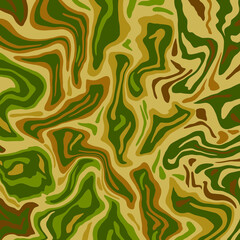 Abstract patches on wild animal, leopard, jaguar skin Camouflage geometric design in green, brown, yellow natural colors