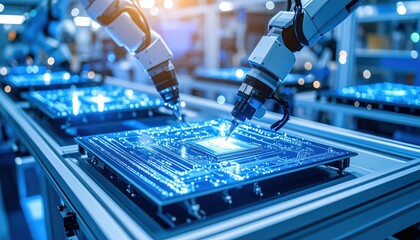 Robotic Arm Assembly of Electronic Circuit Boards