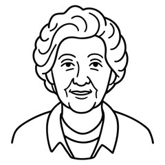 portrait of a man line art 