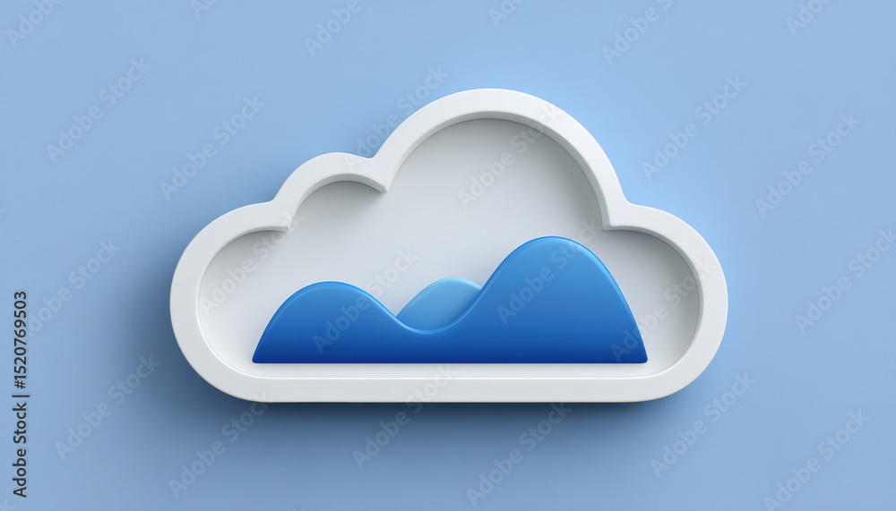 Poster cloud integration with ai and api technology creates seamless + efficient data management solutions 