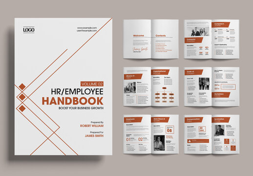 Creative HR Employee Handbook Layout