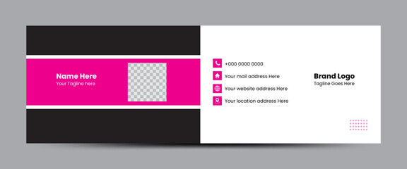 Email signature design template