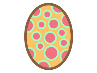 easter egg with a ribbon