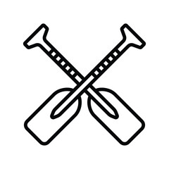 paddle icon vector design template simple and clean