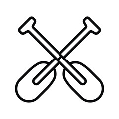 paddle icon vector design template simple and clean