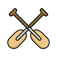 paddle icon vector design template simple and clean