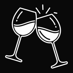 two glasses of champagne