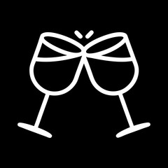 Fototapeta premium two glasses of champagne