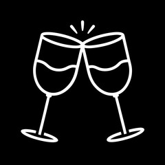 two glasses of champagne