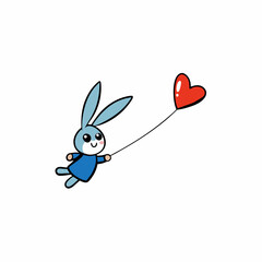 rabbit with heart
