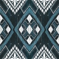 Diamond Indigo Tribal Weave

A bold and symmetrical diamond-shaped tribal textile design in deep...