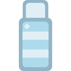plastic skincare bottle toner kawaii illustration png