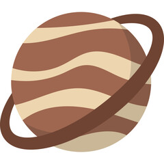 Ringed Planet Illustration