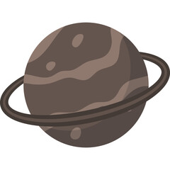 Ringed Planet Illustration