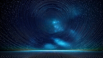 Abstract Digital Blue Light Design Background