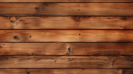 Fototapeta premium Close-up of rustic natural wood texture, weathered oak planks, visible grain and knots, seamless background, warm earthy tone, interior design mood boards