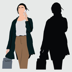 vector illustration of business people