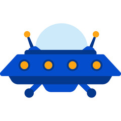 UFO Flat Illustration