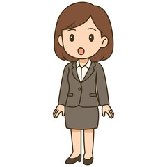 business woman cartoon
