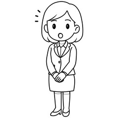 business woman cartoon