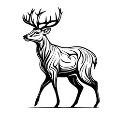 deer silhouette vector